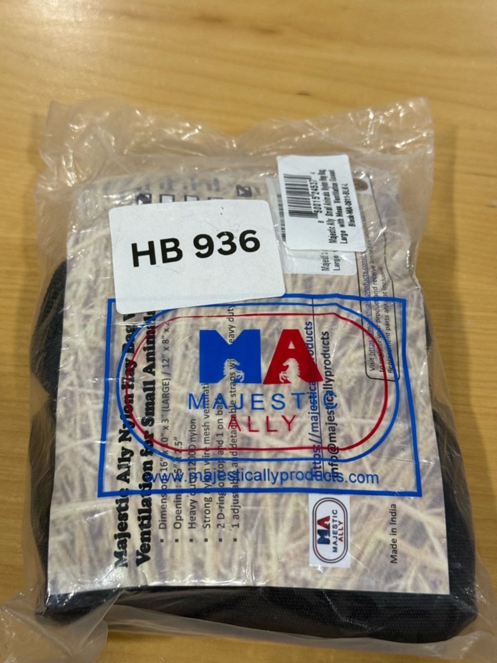 Majestic Ally Nylon Hay  Bag with Mesh ventilation for small animals Sz. Large